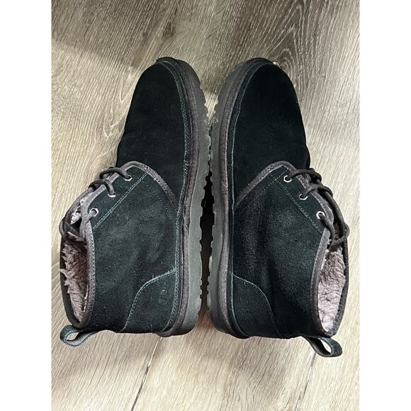 UGG Men\'s NEUMAL Black Suede Chukka Boot Size 12 main image 4